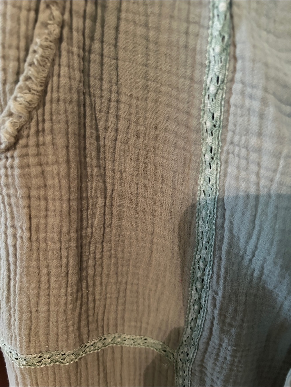 Relaxed Drawstring womens Pants in Sage Green - Picture 7 of 8